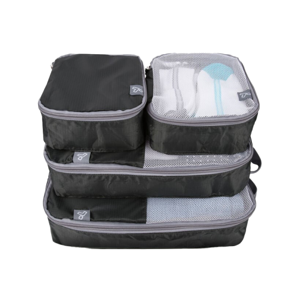 Soft Packing Cubes – Black – Set of 4 Sale