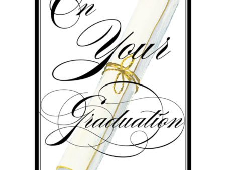 Caspari – On Your Graduation Foil Card – 1 Card & 1 Envelope For Sale