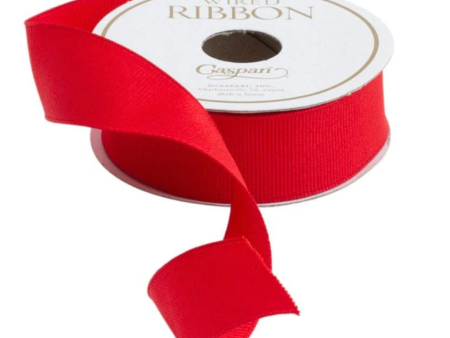 Narrow Red Grosgrain Ribbon - 1 w x 8 Yard Spool For Discount