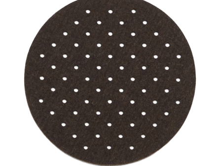 Graf Lantz Round Perforated Felt Trivet – Chocolate – 8  Fashion