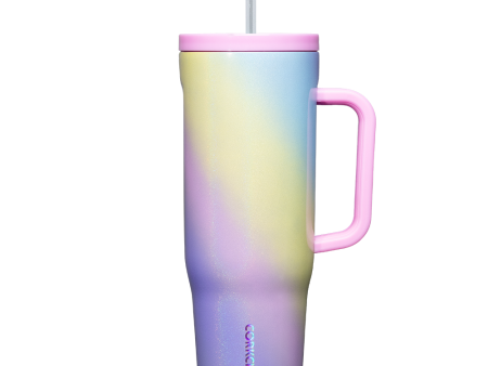 Corkcicle Cruiser Insulated Tumbler With Handle – Rainbow Unicorn – 40oz Hot on Sale