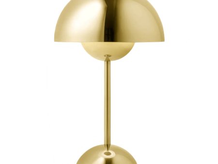 Flowerpot Portable Table Lamp VP9 Designed by Verner Panton – Brass on Sale