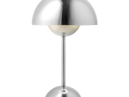 Flowerpot Portable Table Lamp VP9 Designed by Verner Panton – Chrome Online Hot Sale