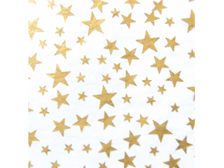 Gold Stars on White Tissue Paper – 2 Sheets Per Color – 10 Total Fashion