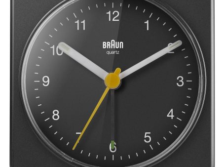 Braun Large Travel Analogue Alarm Clock – Black Black Supply