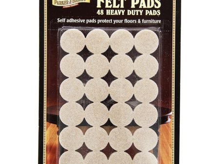 Parker & Bailey Heavy Duty Felt Pads – 1  – 48 Pack Cheap