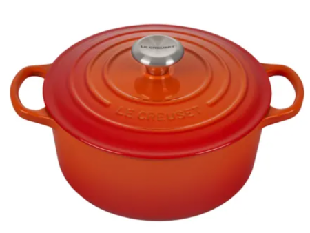 Le Creuset Round Dutch Oven – 4.5 QT – Flame on Sale