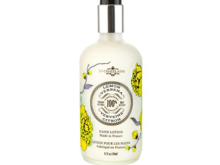 La Chatelaine Glass Vessel Nourishing Sulfate Free Shea Hand Lotion – 8oz. – Lemon Verbena Hot on Sale